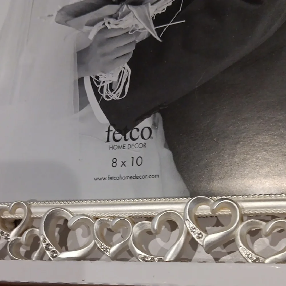 Fetco Silver Heart-Trim Photo Frame